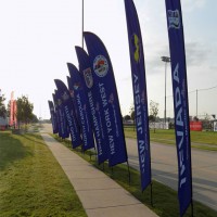 چاپ پرچم ساحلی قطره ایی با ضمائم